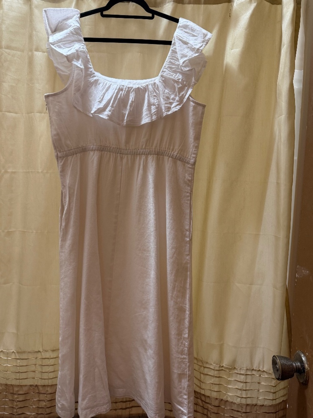 White Linen Dress